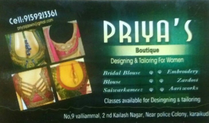 Priya S Boutique Karaikudi Tailor Gents Ladies Kids Shirt