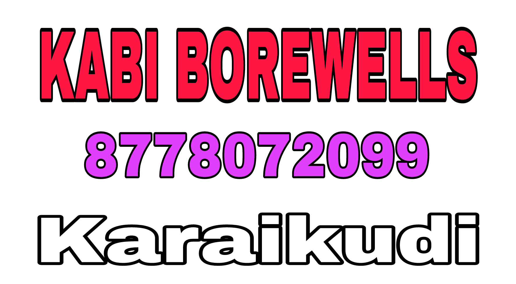 KABI BOREWELLS Karaikudi - Contact No: 8778072099