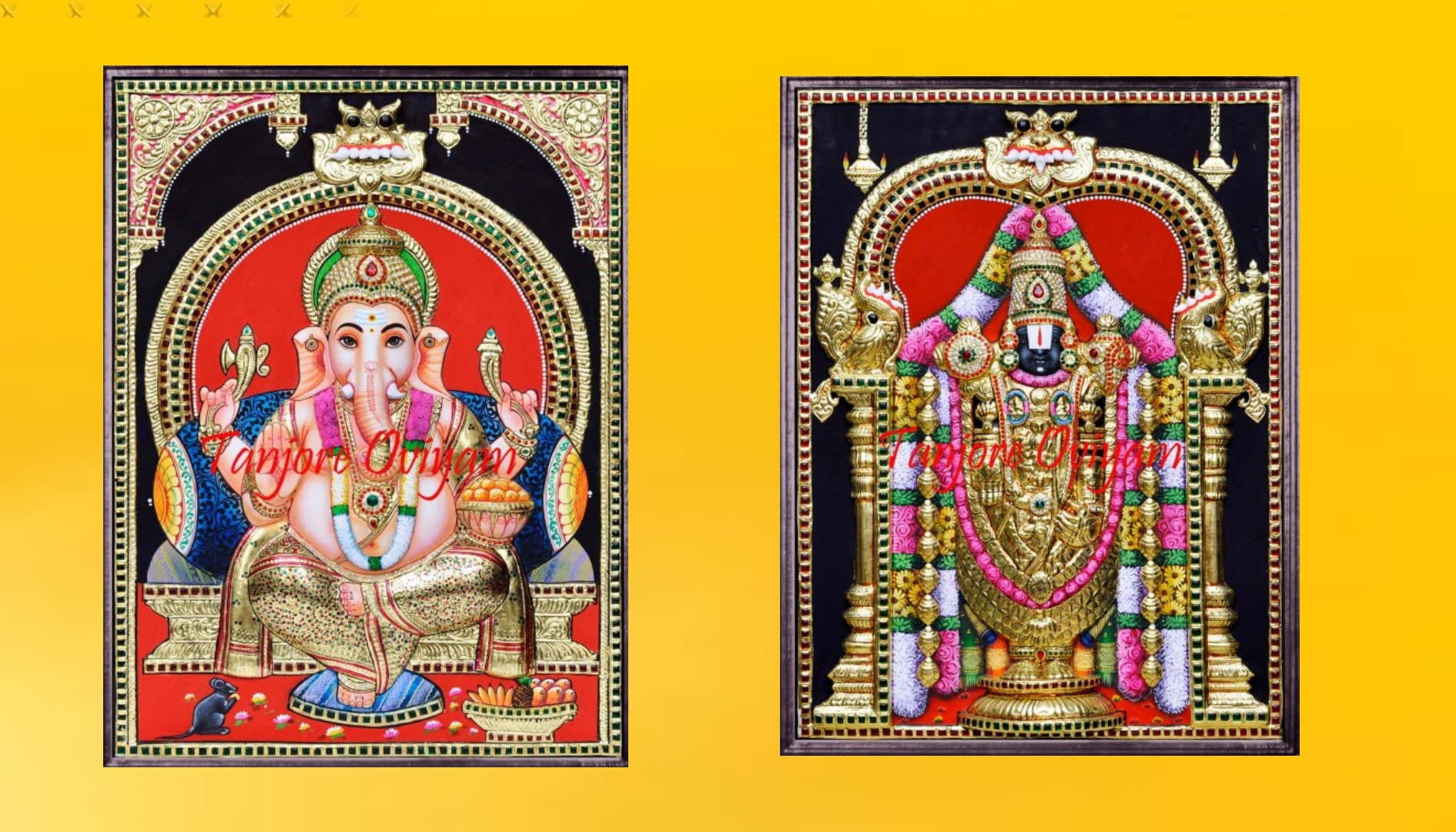 TANJORE OVIYAM தஞ்சாவூர் ஓவியம் PAINTING