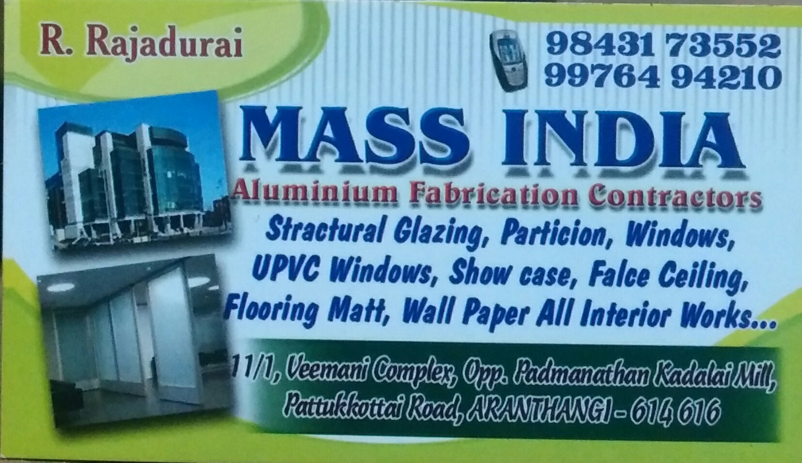 Mass India Aluminium Fabrication Contractors