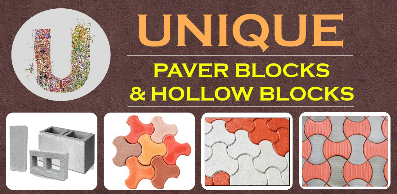 UNIQUE HOLLOW BLOCKS AND PAVER BLOCKS 8778072099