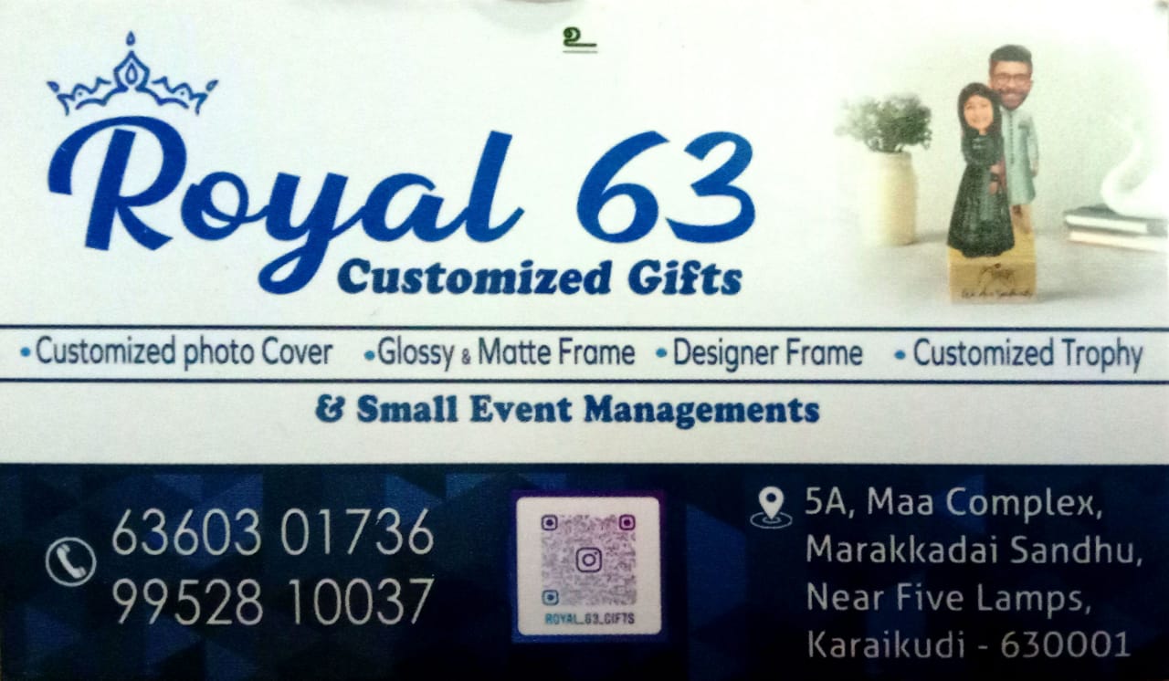 ROYAL 63 CUSTOMZED GIFTS