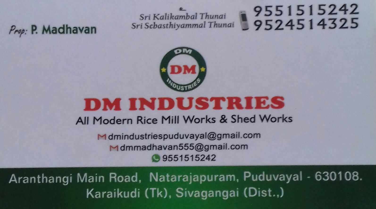 DM INDUSTRIRS - All Modern Rice Mill Works & Shed Work