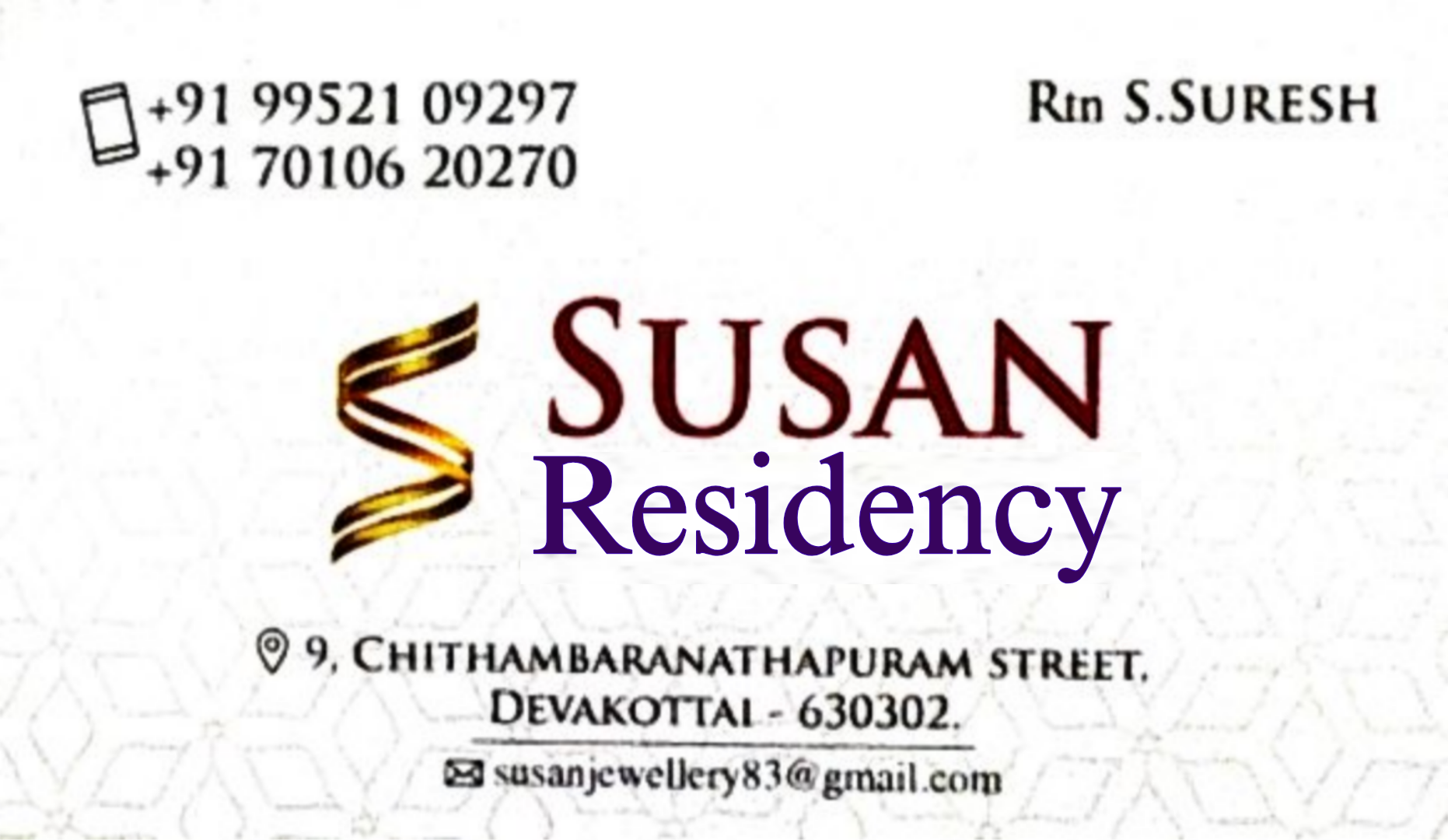 SUSAN RESIDENCY