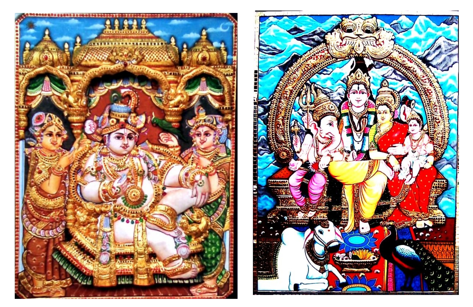 TANJORE OVIYAM தஞ்சாவூர் ஓவியம்