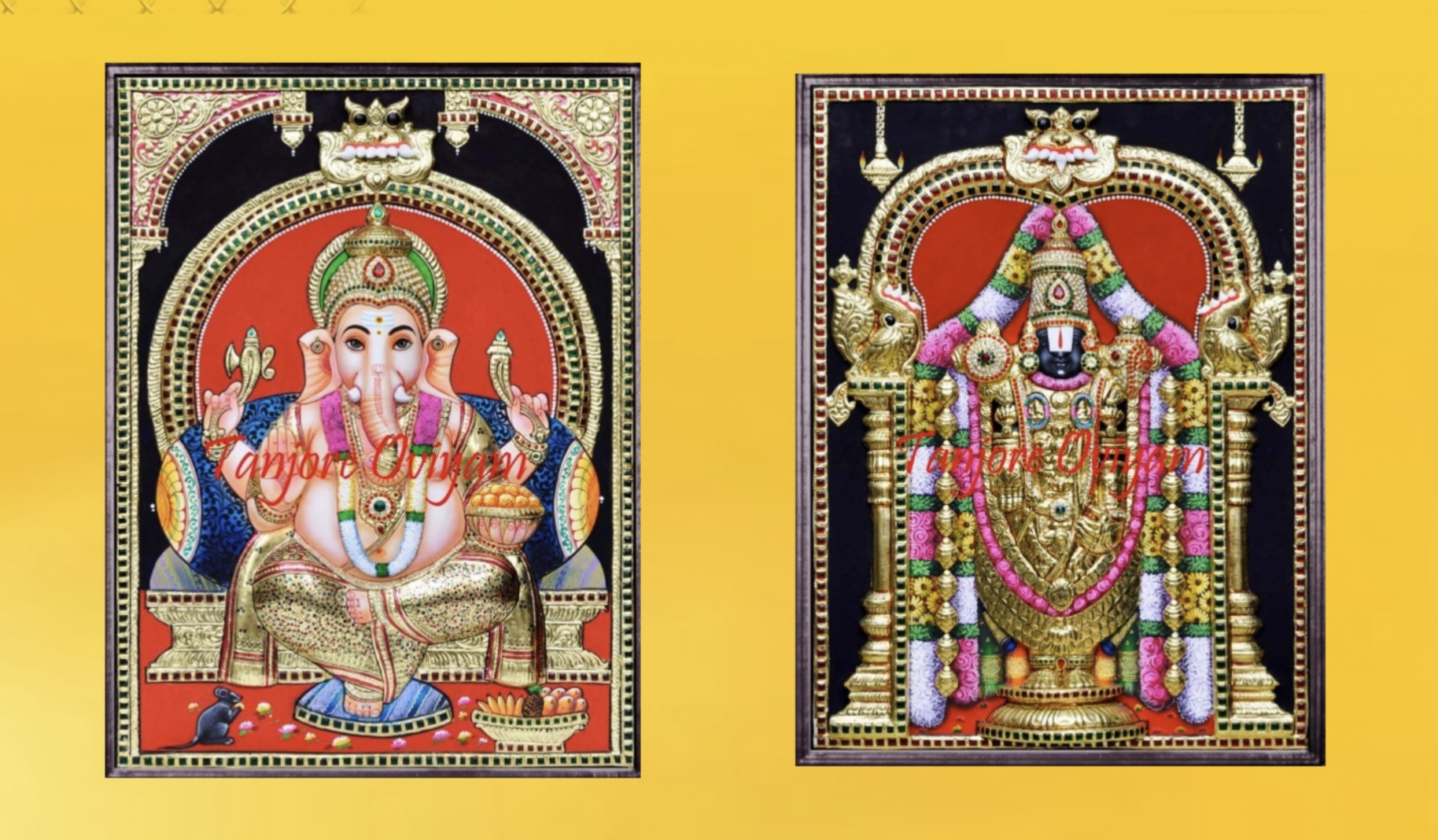  TANJORE OVIYAM தஞ்சாவூர் ஓவியம் PAINTING
