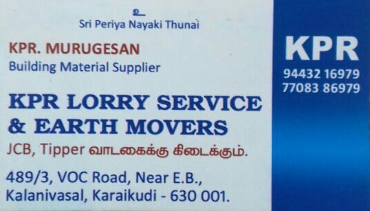 KPR LORRY SERVICE & EARTH MOVERS