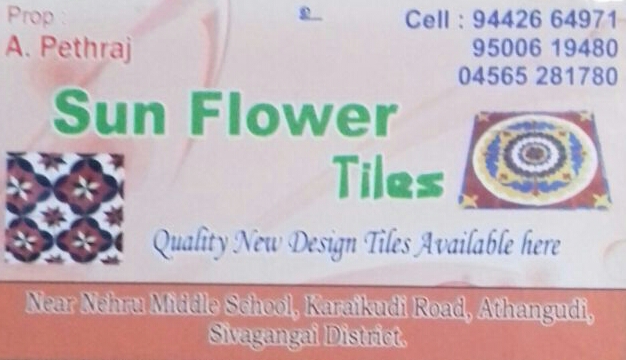 SUN  FLOWER TILES & TILES