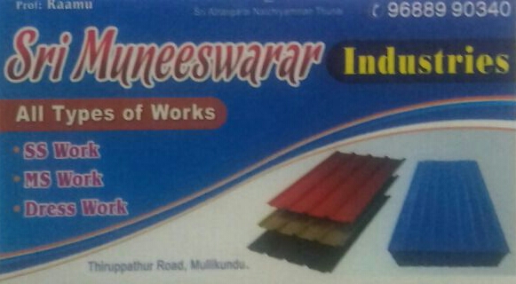 SRI MUNEESWARAR Truss work & Stainless steel Work