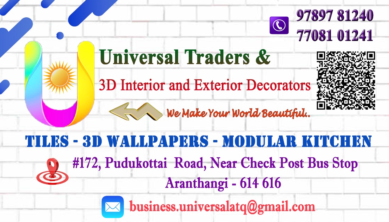 UNIVERSAL TRADERS  3D INTERIOR & EXTERIOR DECORATORS